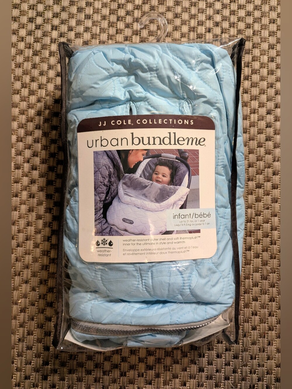 JJ Cole Collections Urban Bundleme Cozy Infant Car Seat Cover Winter NWT Teal